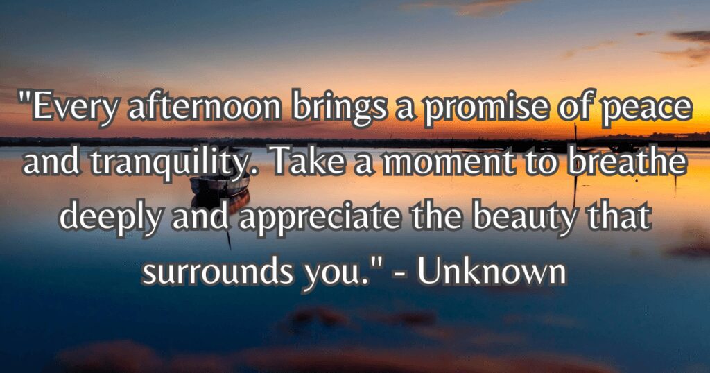 afternoon blessings