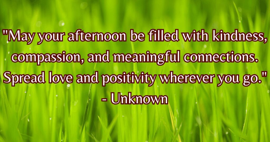 afternoon blessings