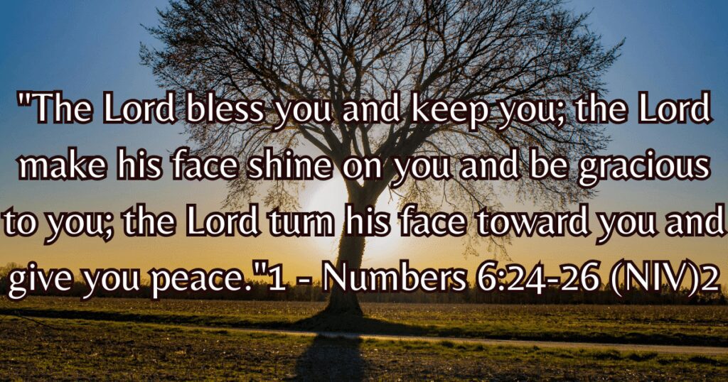 good afternoon blessings bible verse