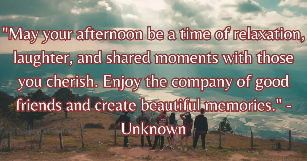 good afternoon messages for friends