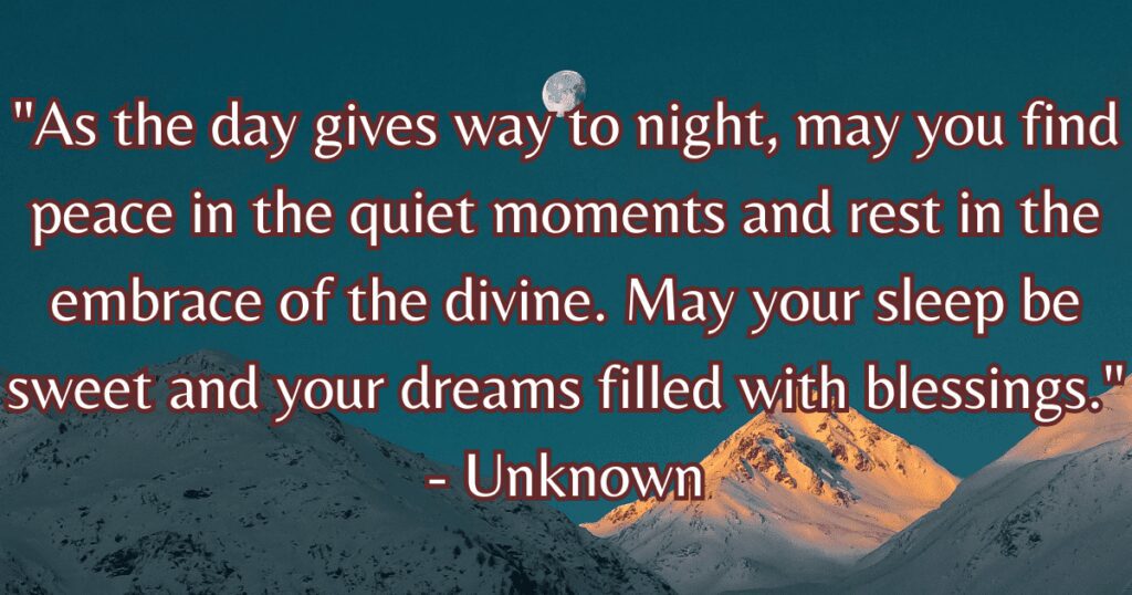 Thursday night blessings and prayers