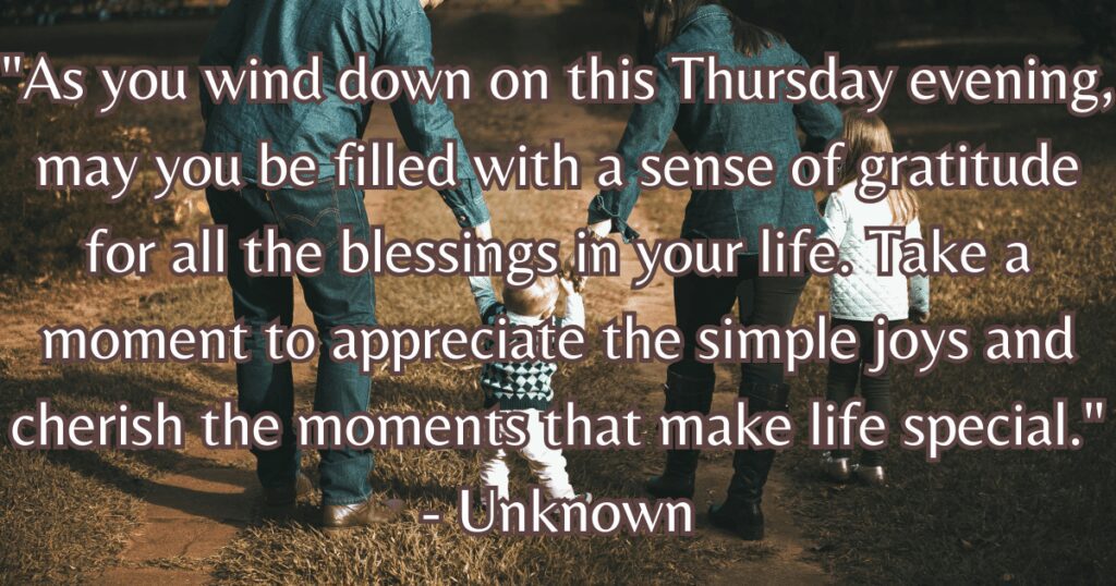 Thursday blessing quotes and images