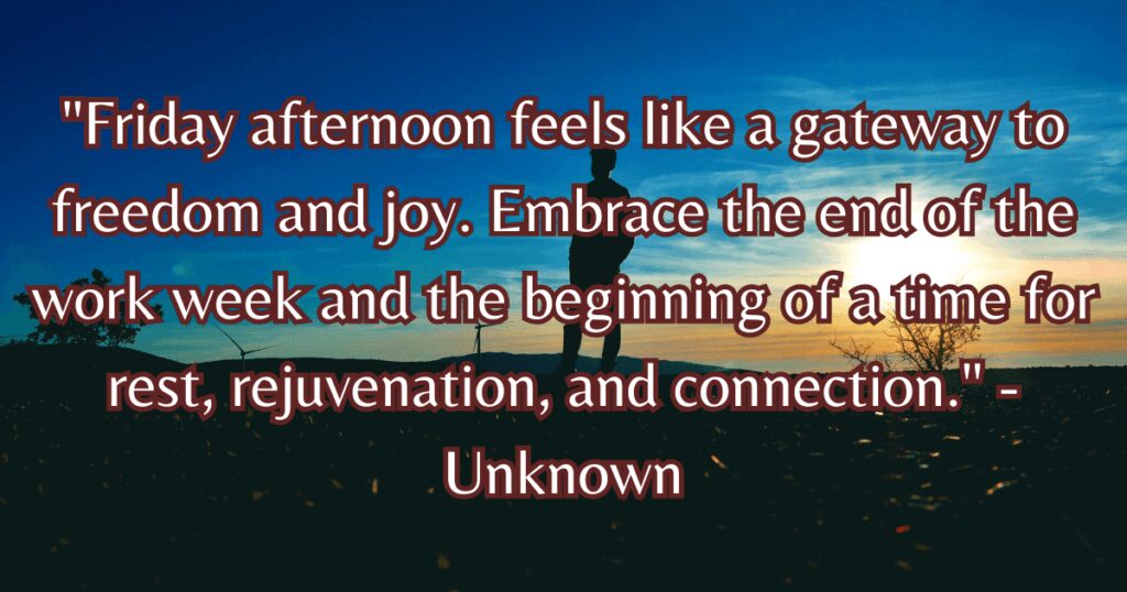 Friday afternoon blessings