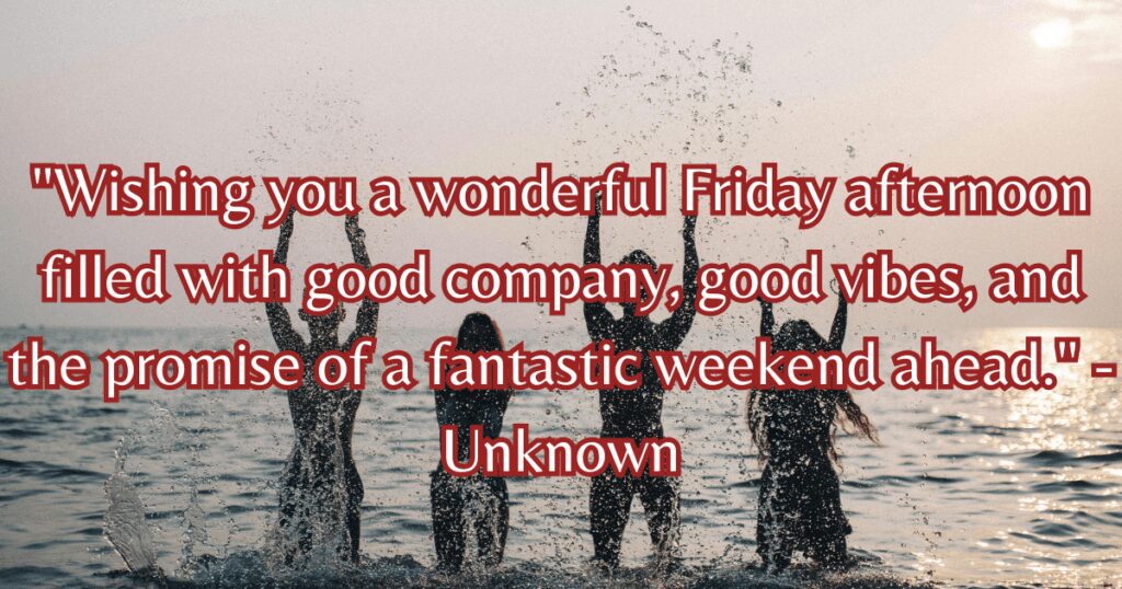 good afternoon happy Friday