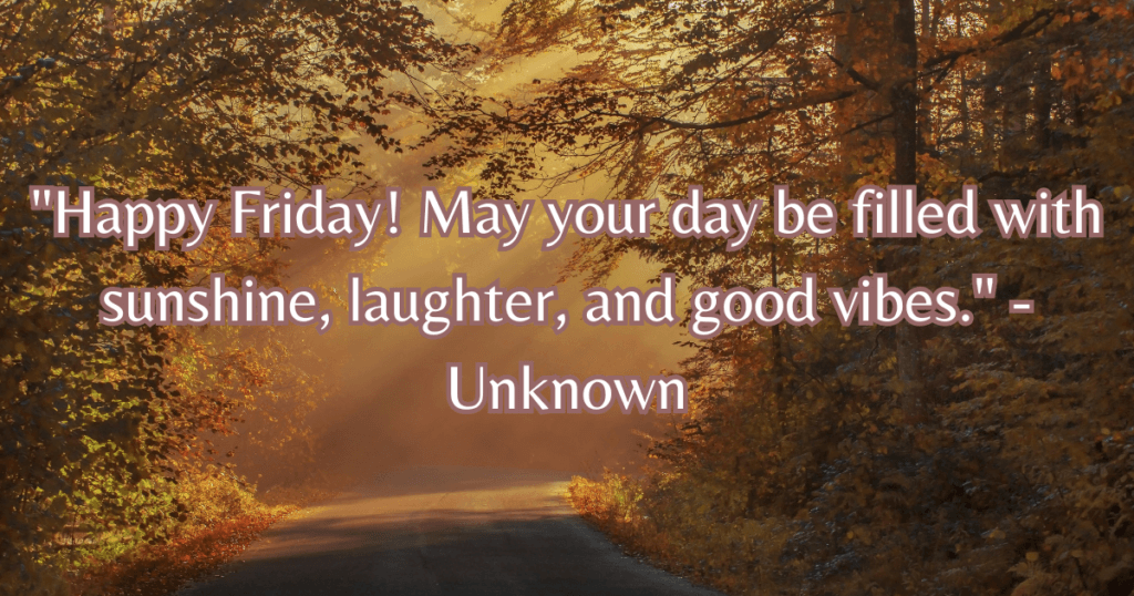 Friday morning blessings