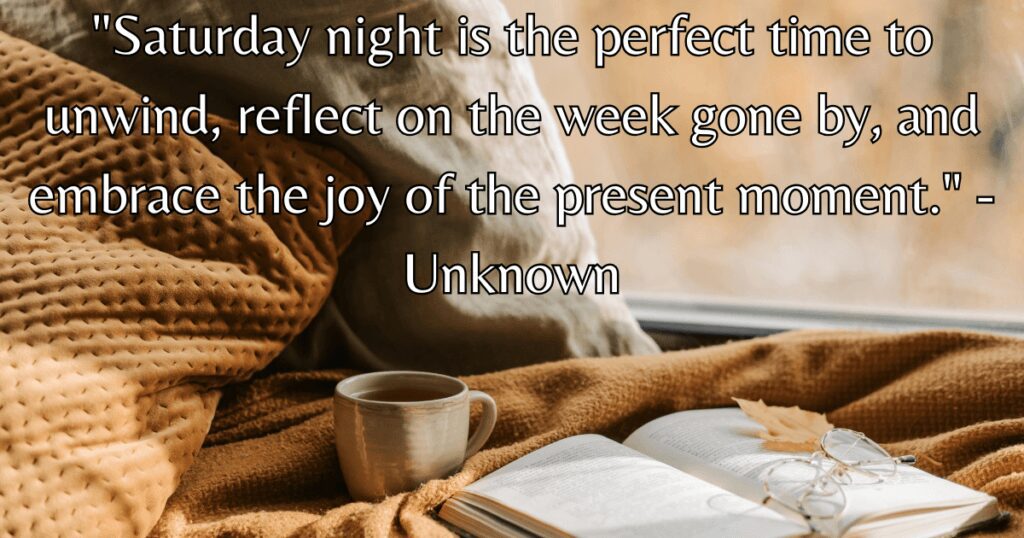 Saturday night blessings