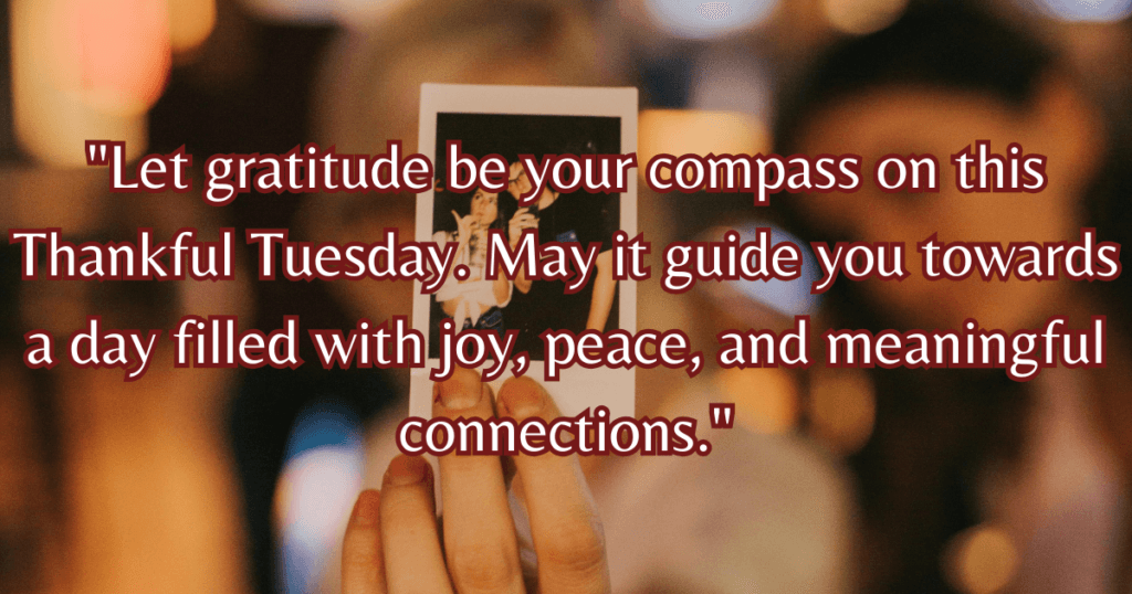 Thankful Tuesday blessings prayer