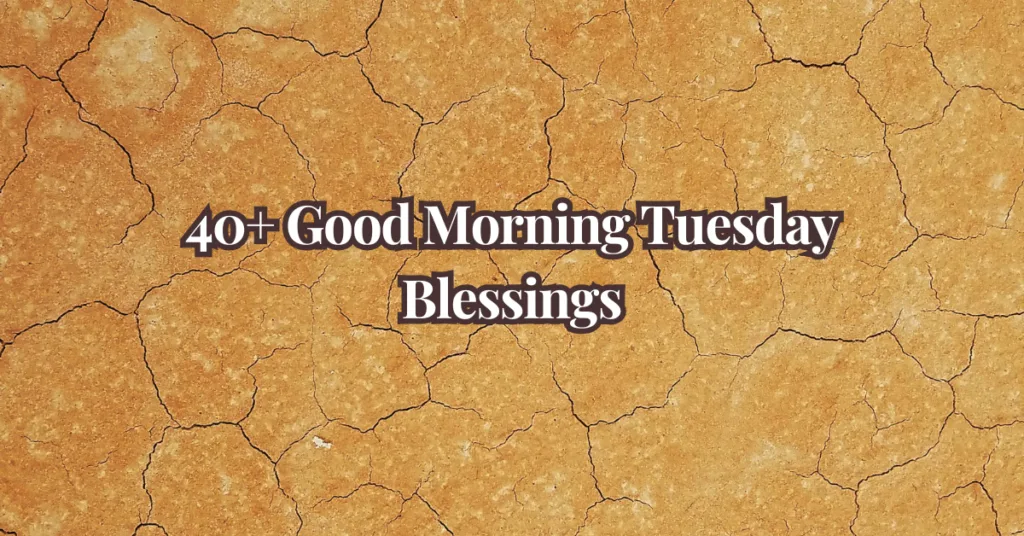 40+ Good Morning Tuesday Blessings