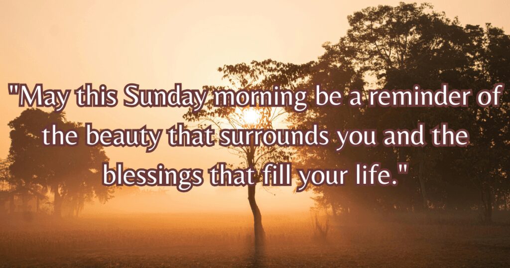 good morning sunday blessings
