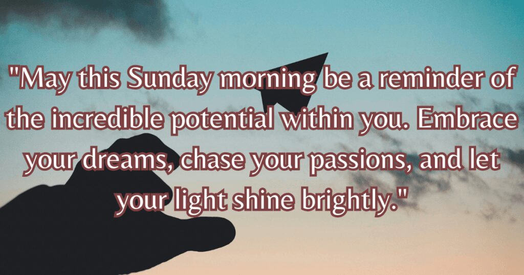 Inspirational Sunday Morning Blessings images and quote