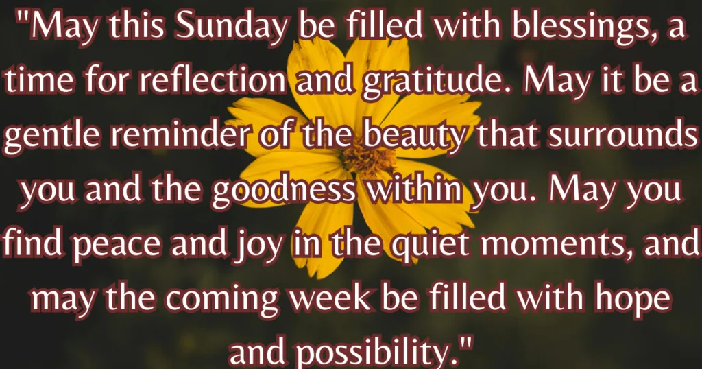 Sunday Blessings Images and Quotes