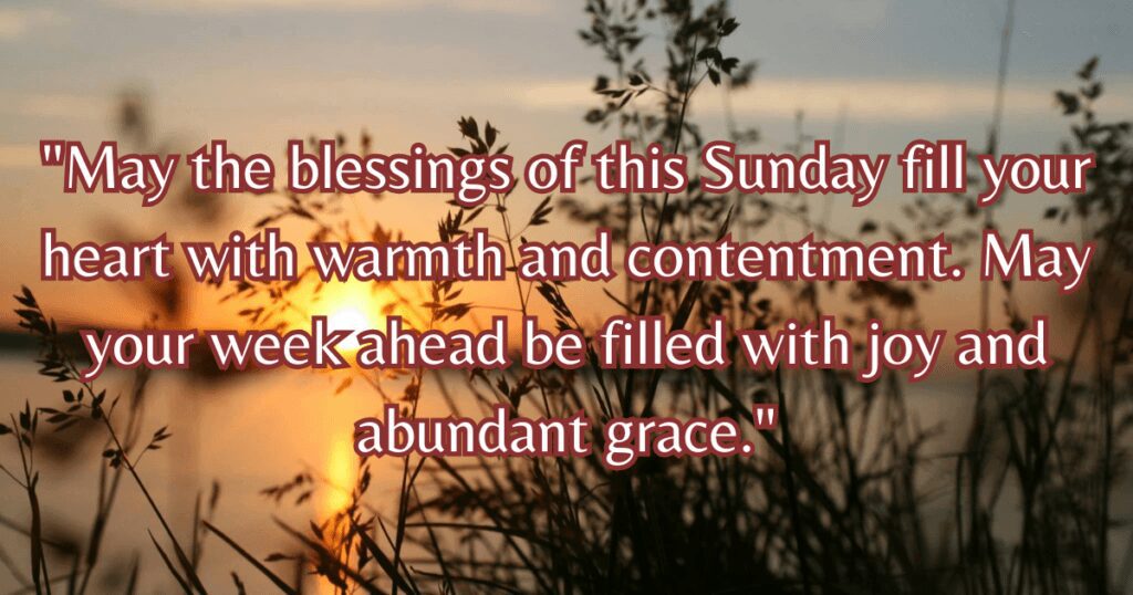 Sunday Blessings Images and Quotes