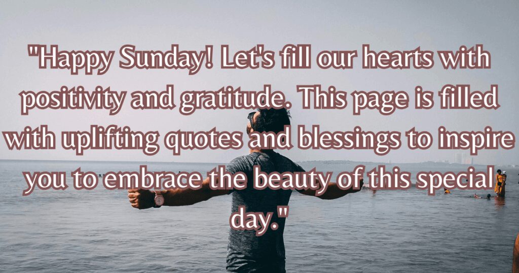 Positive Sunday Blessings images