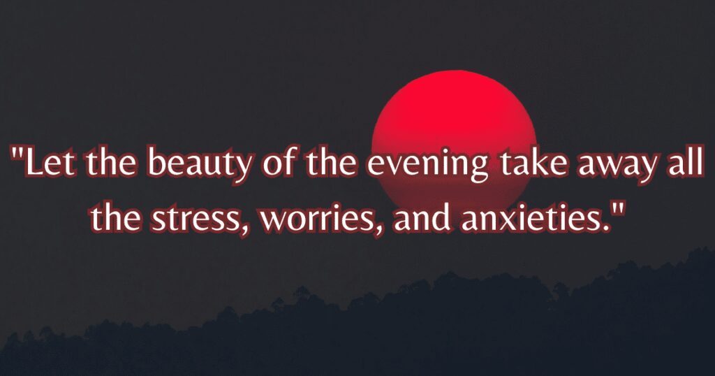 find peace beautiful evening