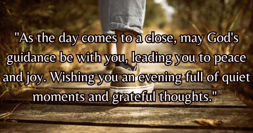 Monday evening blessing message