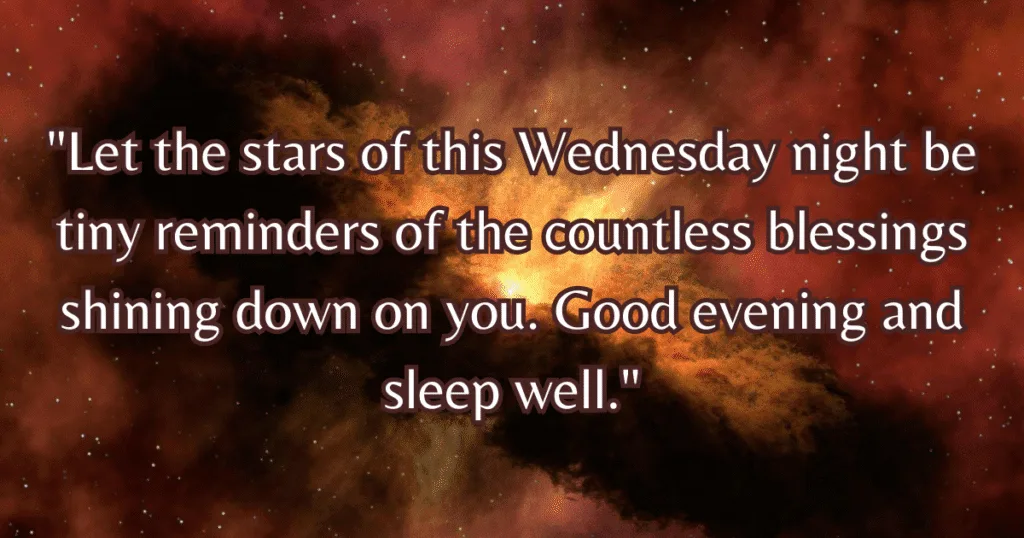  Wednesday night blessings stars