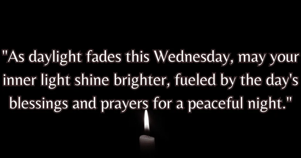 Wednesday evening blessings quotes spiritual