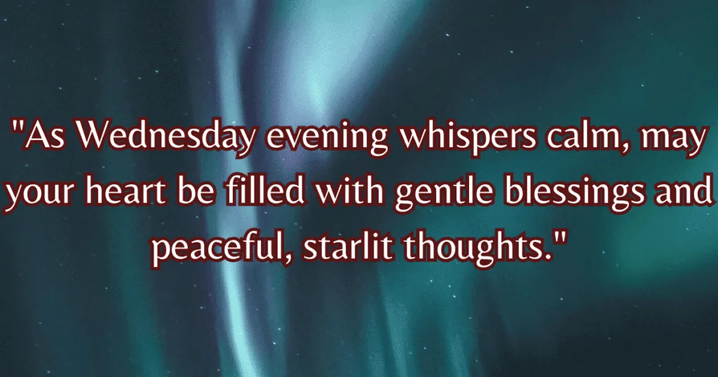 Wednesday evening blessings images stars
