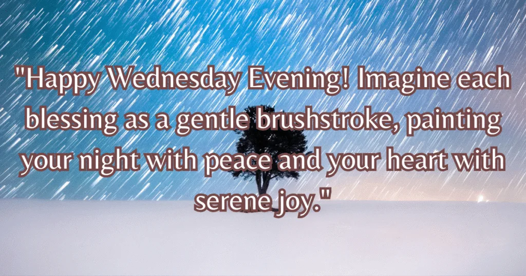 Wednesday evening blessings images and quotes painting