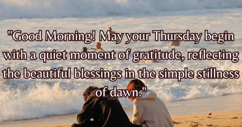 Good Morning Thursday Blessings Images serene