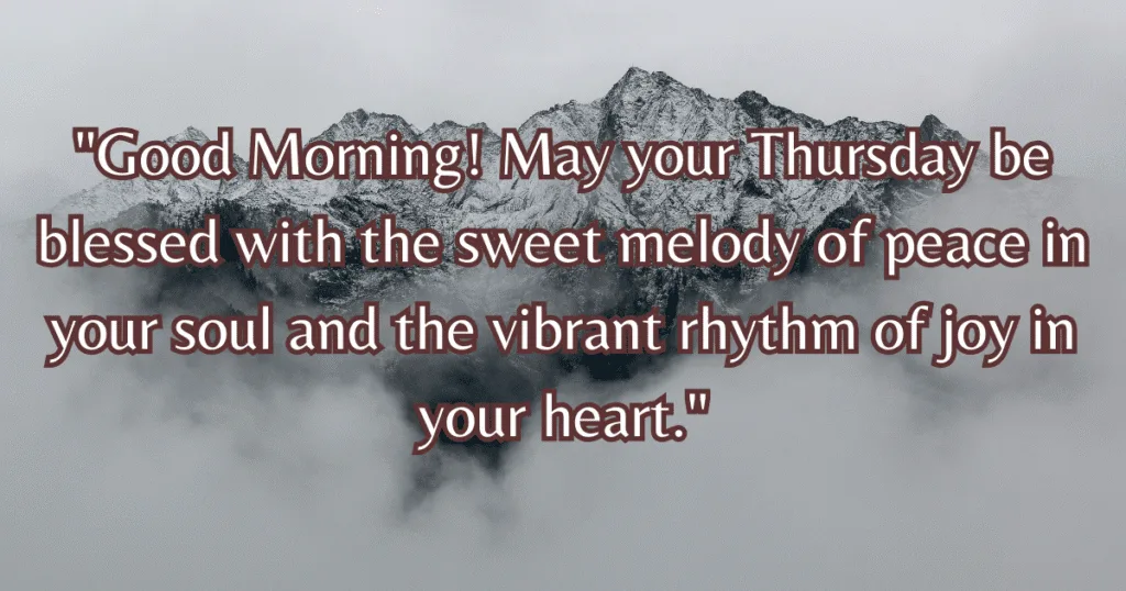 Good Morning Thursday Blessings Images music harmony