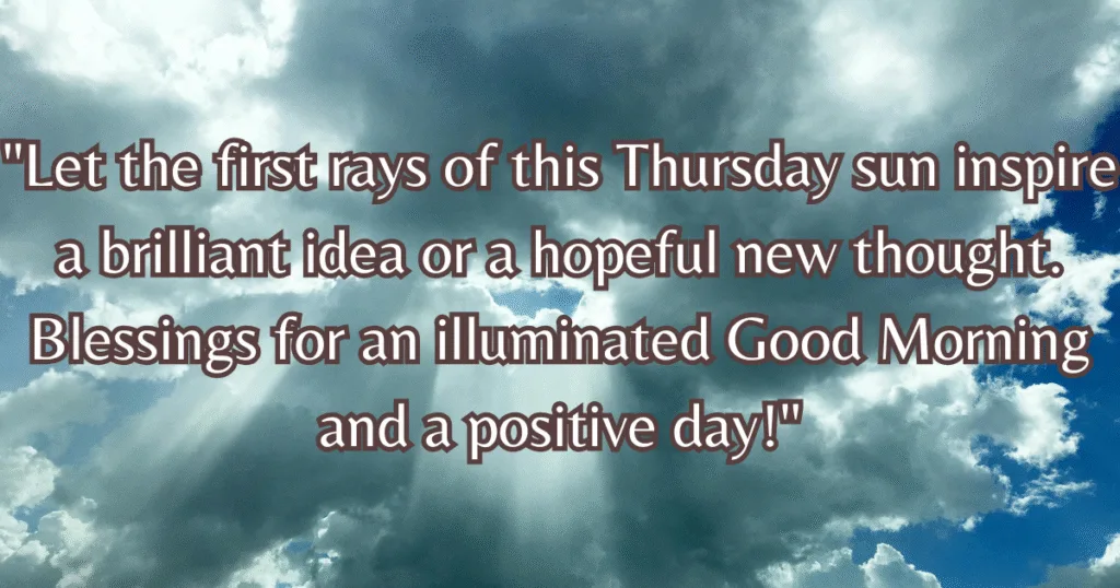Good Morning Thursday Inspiration Blessings ideas