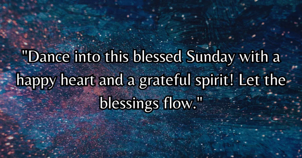 happy sunday blessings gif dance theme