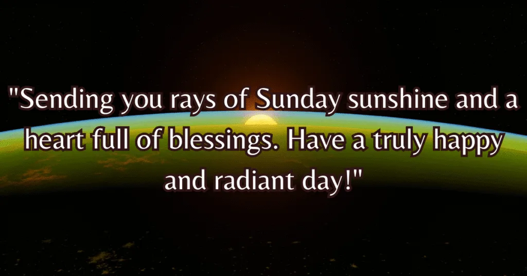 happy sunday blessings images sunshine