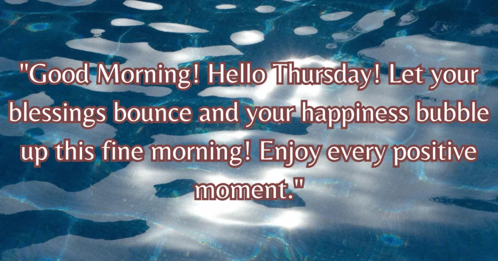 Good Morning Thursday Blessings GIF bounce bubble