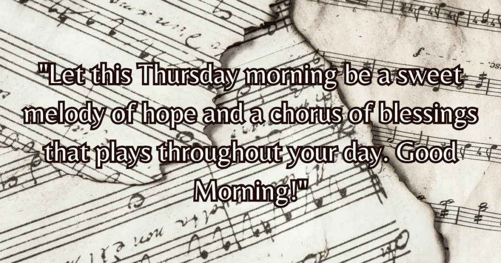 Good Morning Thursday Blessings Images and Quotes music