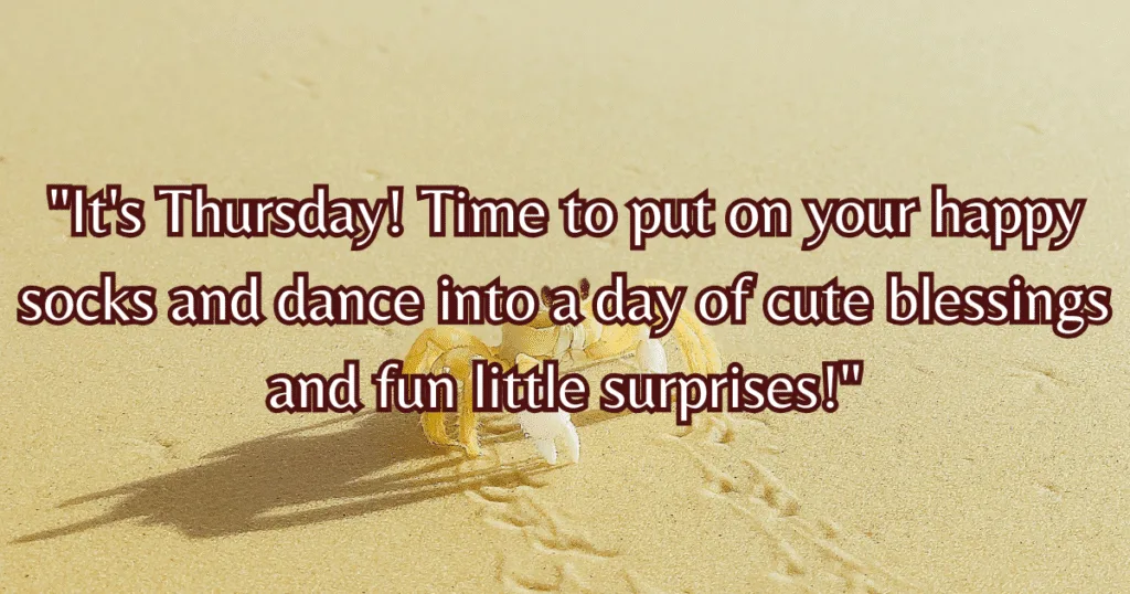 cute Thursday blessings fun