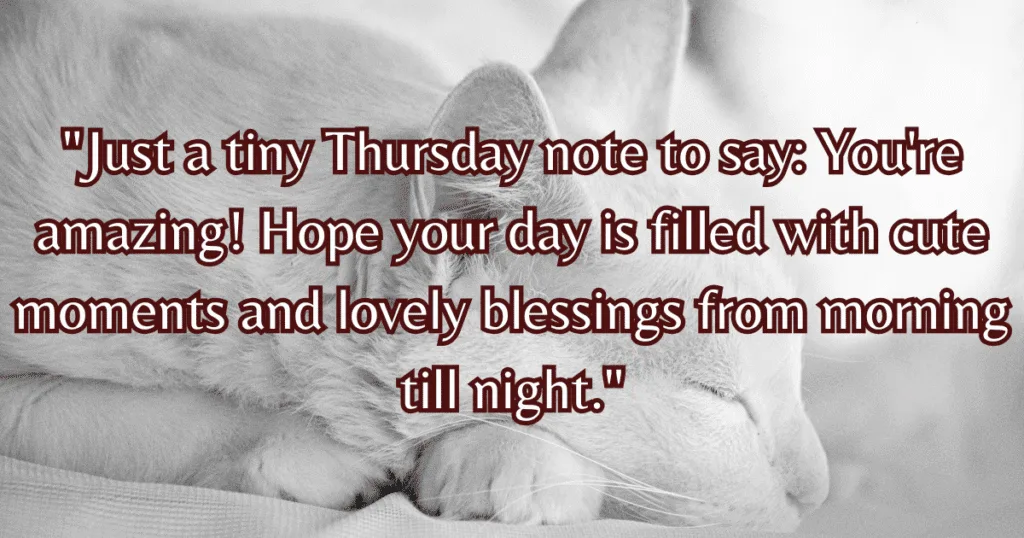 cute Thursday blessings compliment