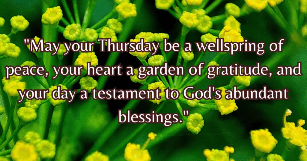thursday blessings quotes peace gratitude