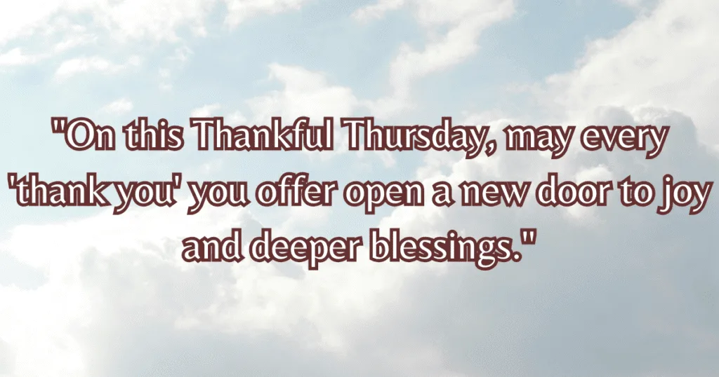 thankful Thursday blessings quotes power