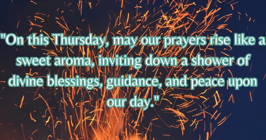 thursday blessings and prayers spiritual