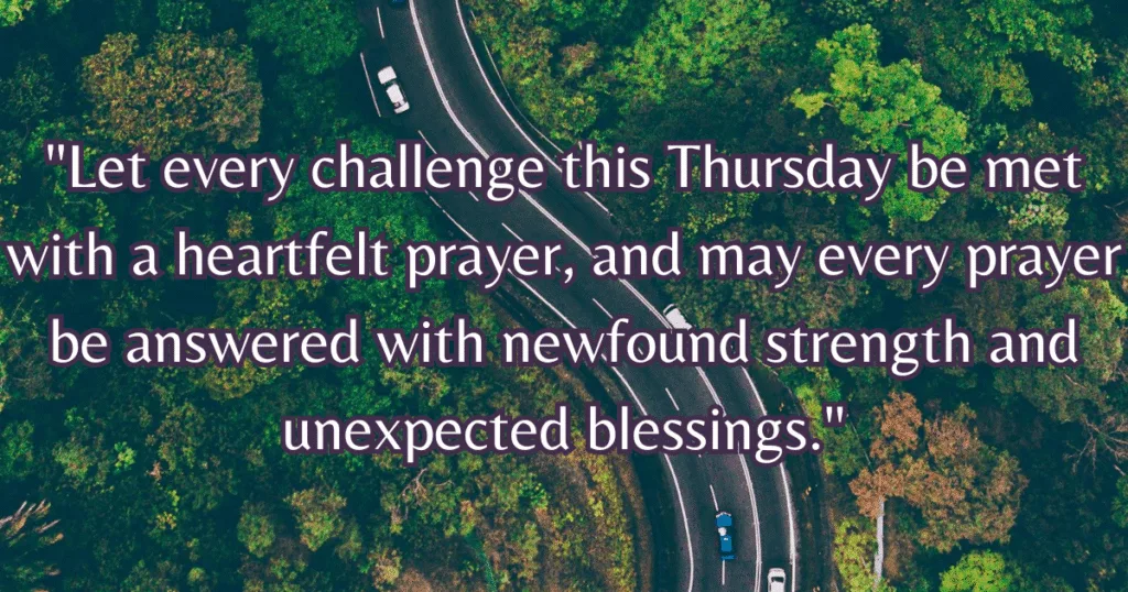 thursday blessings and prayers for strength