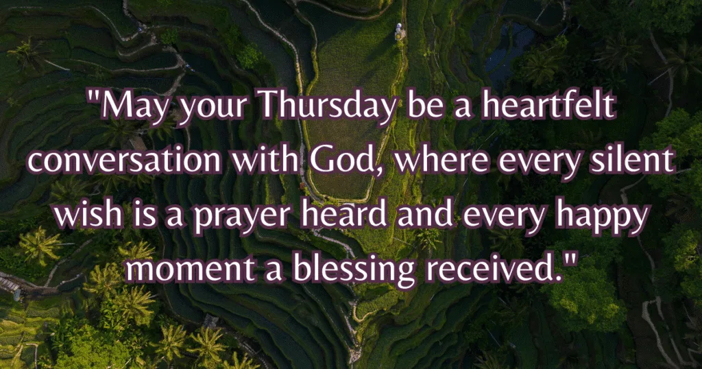 thursday blessings and prayers intimate spiritual