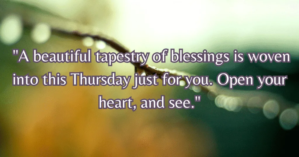 thursday blessings